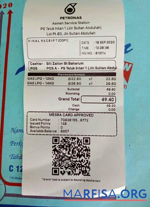 Realistic Petronas group payment receipt download for verification